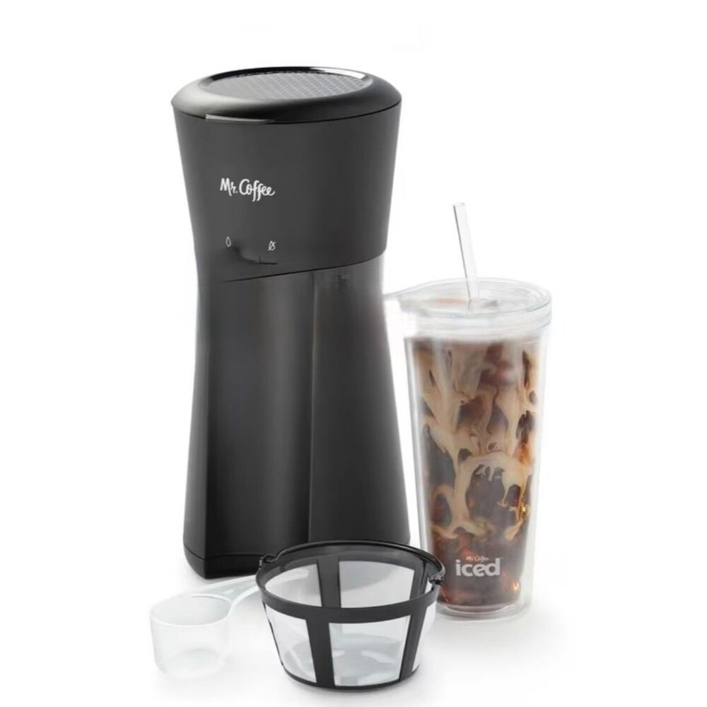 Mr. Coffee Iced Coffee Maker with Reusable Tumbler and and Coffee Filter NEW NIB
